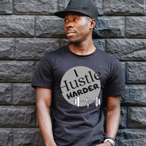 I Hustle Harder Tee